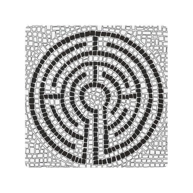 LABYRINTH VII 8x8 Metal Wall Art (Front)