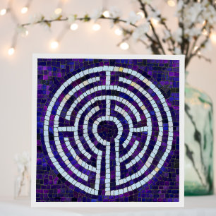 LABYRINTH VIII 12x12 Foam Board - White