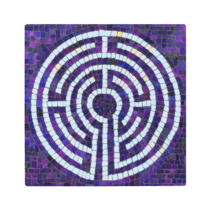 LABYRINTH VIII 12x12 Metal Wall Art