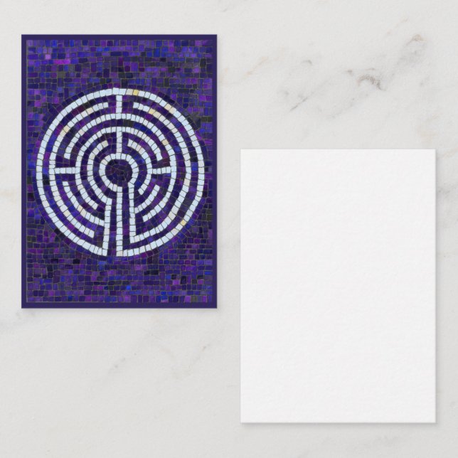 LABYRINTH VIII 3.5x2.5 Flat Note Card  (Front/Back)