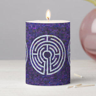LABYRINTH VIII 3x4 Pillar Candle
