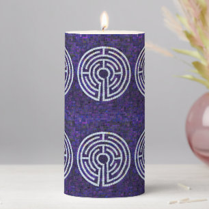 LABYRINTH VIII 3x6 Pillar Candle