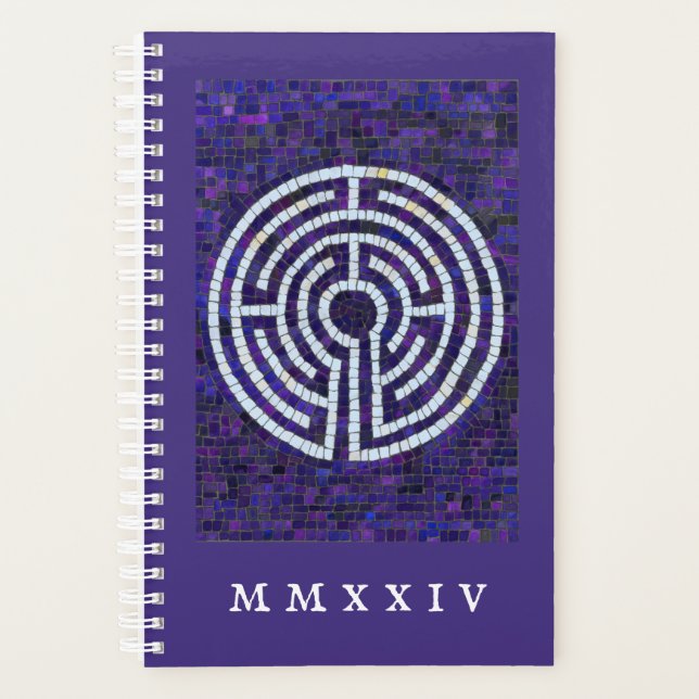 LABYRINTH VIII 5.5x8.5 Planner + Text / Violet (Front)