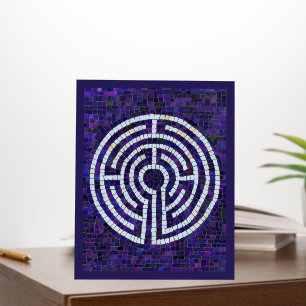 LABYRINTH VIII 8x10 Foam Board - Violet