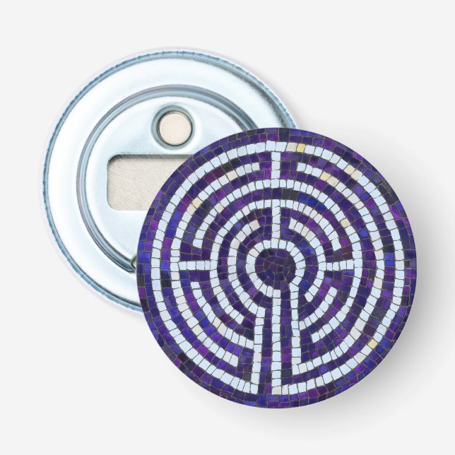 LABYRINTH VIII Button Bottle Opener (Front)