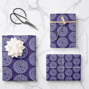 LABYRINTH VIII Flat Sheet Wrapping Paper