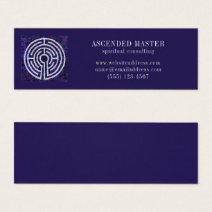 LABYRINTH VIII Mini Business Card - Violet