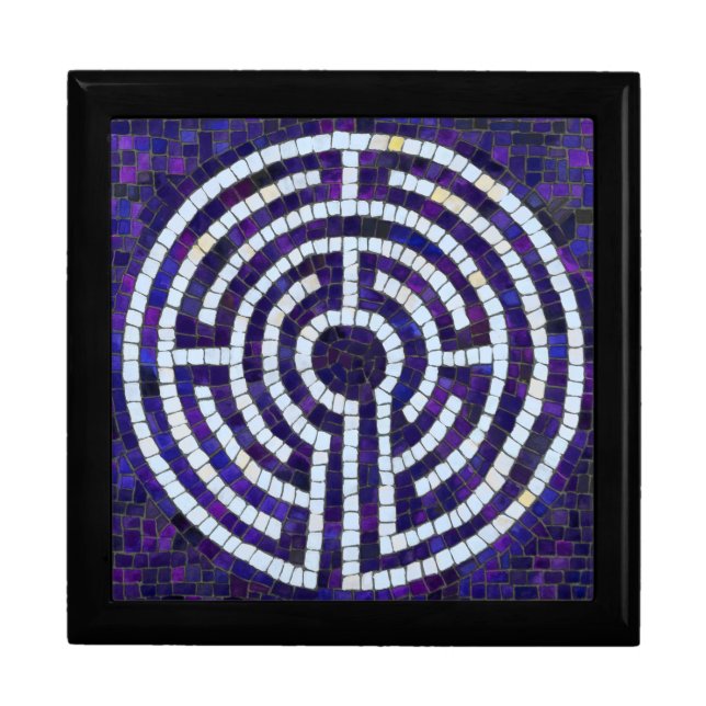 LABYRINTH VIII Wooden Keepsake Box  (Front)