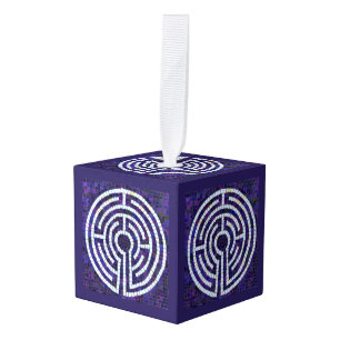 LABYRINTH VIII Wooden Ornament