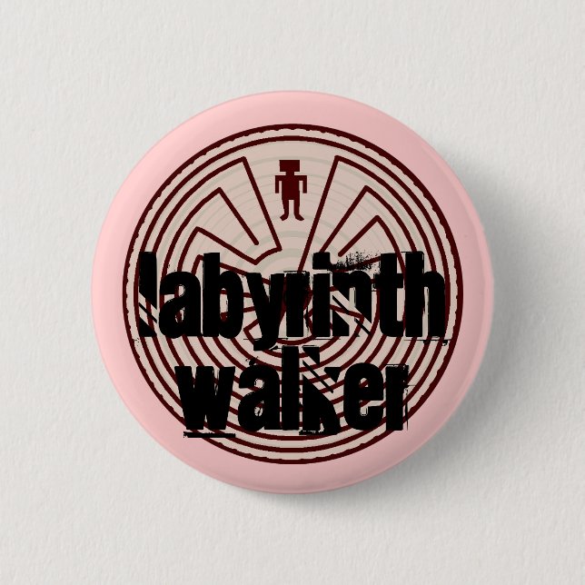 Labyrinth Walkers Walker A~Maze~ing Gifts Pinback Button (Front)