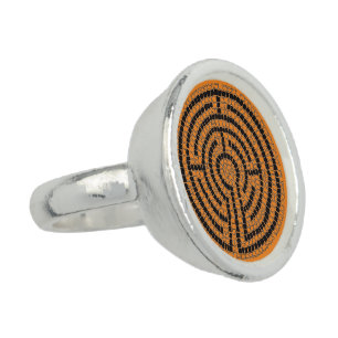LABYRINTH XIII Sterling Silver Ring