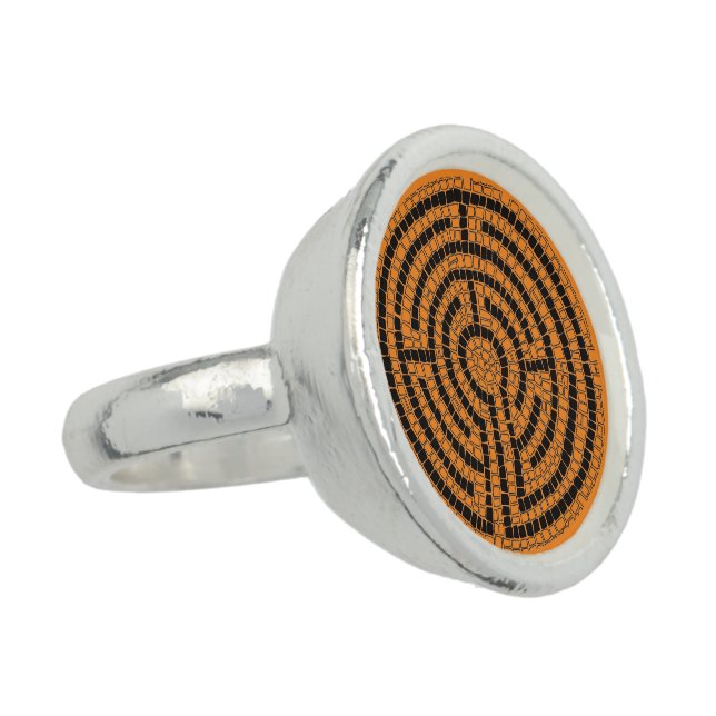 LABYRINTH XIII Sterling Silver Ring (Side)