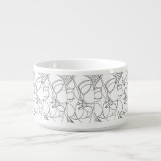 Labyrinthe Beauty Abstract Art Chili Bowl