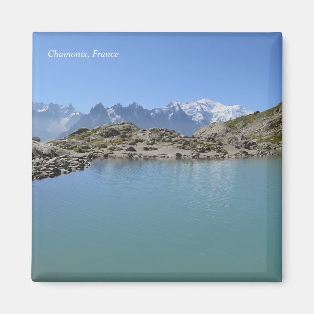 Lac Blanc Chamonix French Alps Magnet (Front)
