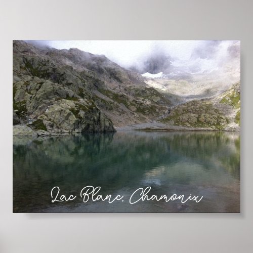 Lac Blanc Chamonix poster