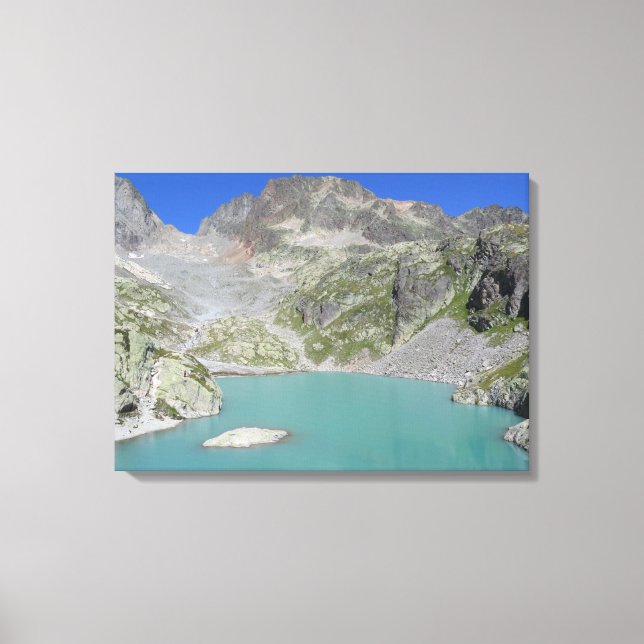 Lac Blanc French Alps Canvas Print (Front)