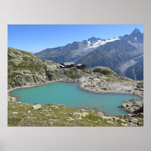 Lac Blanc French Alps Chamonix Poster