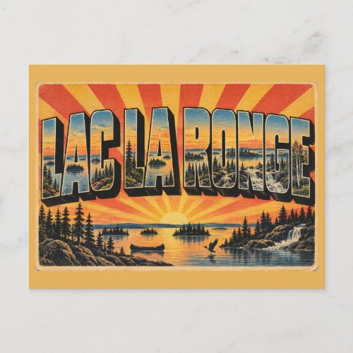 Lac La Ronge Provincial Park SK Art Postcard