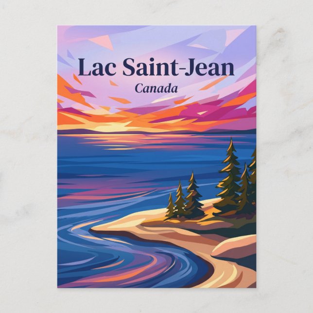 Lac Saint-Jean Canada Postcard (Front)
