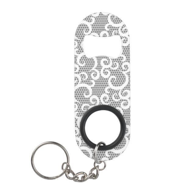 Lace 1 keychain bottle opener (Front)