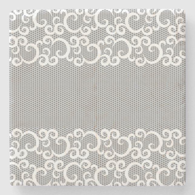 Lace 1 stone coaster (Front)