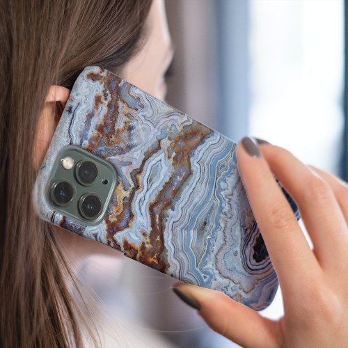 Lace Agate Stone Pattern iPhone 15 Case