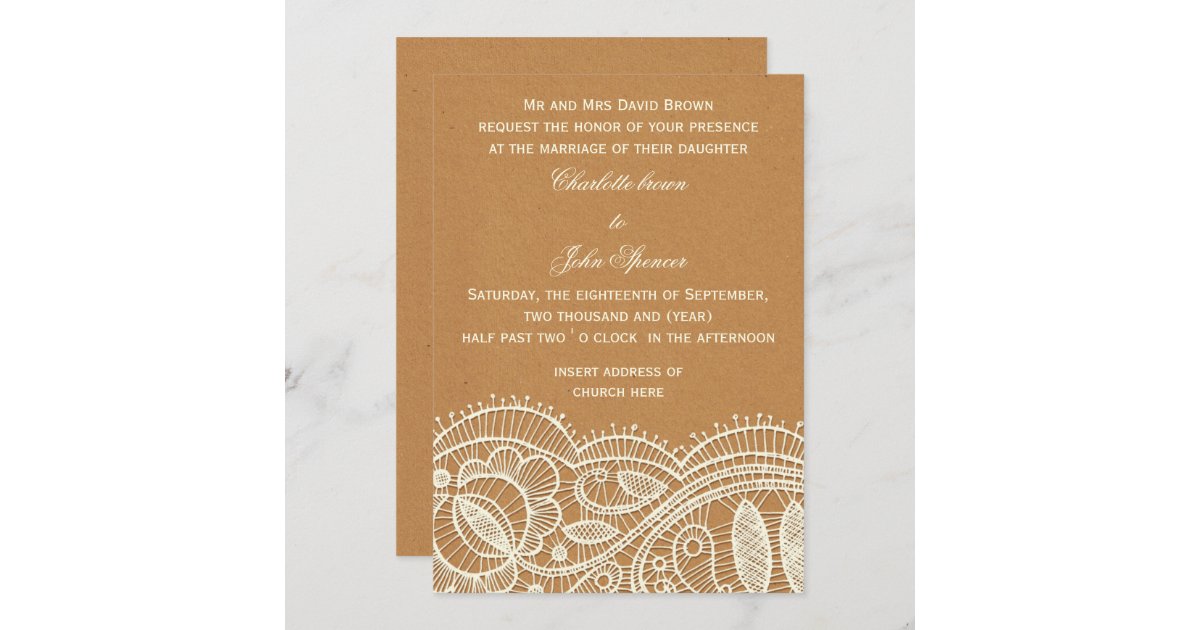 kraft paper invitations