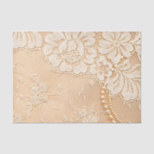 Lace and Pearls Tissue Paper