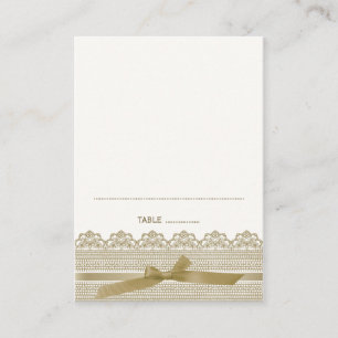 Lace and Ribbon Place cards