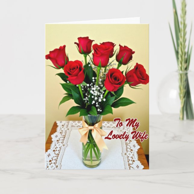 Lace And Roses Mothers Day Card (Front)