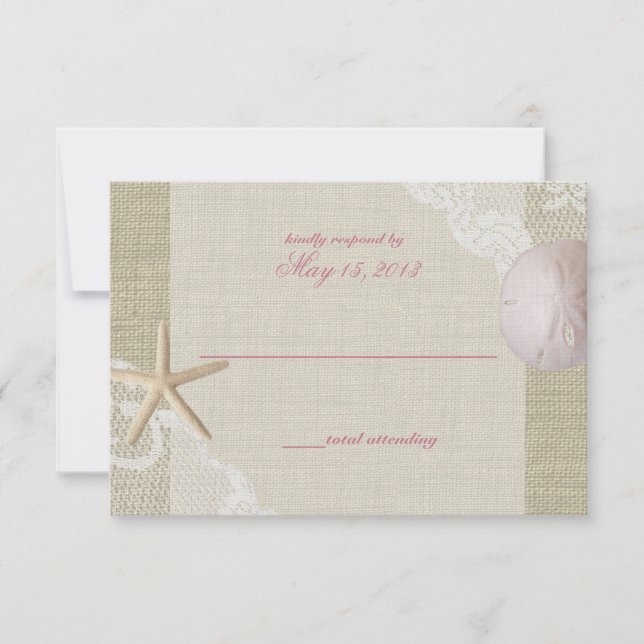 Lace and Sand Dollar Beach Response (Front)