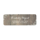 Lace and Wood Rustic Label | Zazzle
