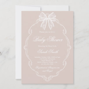 Lace Baby Shower Invitation
