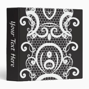Lace background 1 3 ring binder