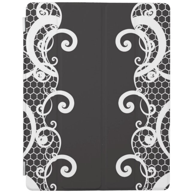 Lace background 1 iPad smart cover (Front)