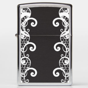 Lace background 1 zippo lighter