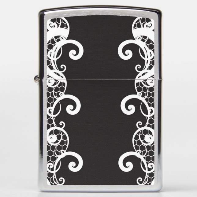 Lace background 1 zippo lighter (Front)