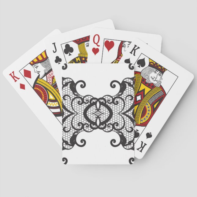 Lace background 2 poker cards (Back)
