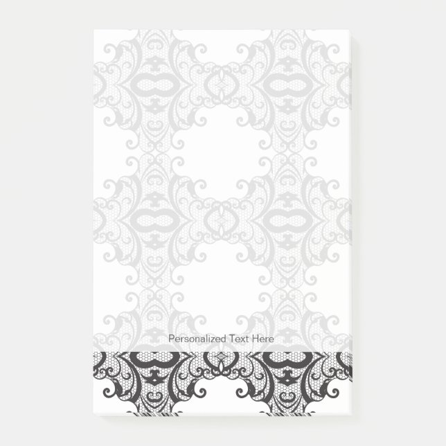 Lace background 2 post-it notes (Front)