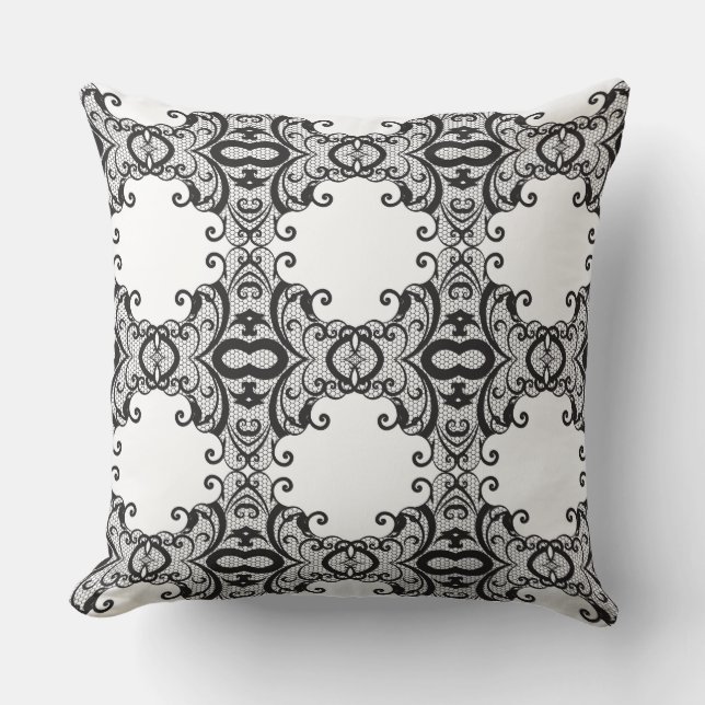 Lace background 2 throw pillow (Front)