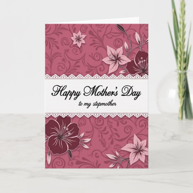 Lace Banner Mothers Day Card (Front)