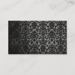 lace black damasks pattern business card