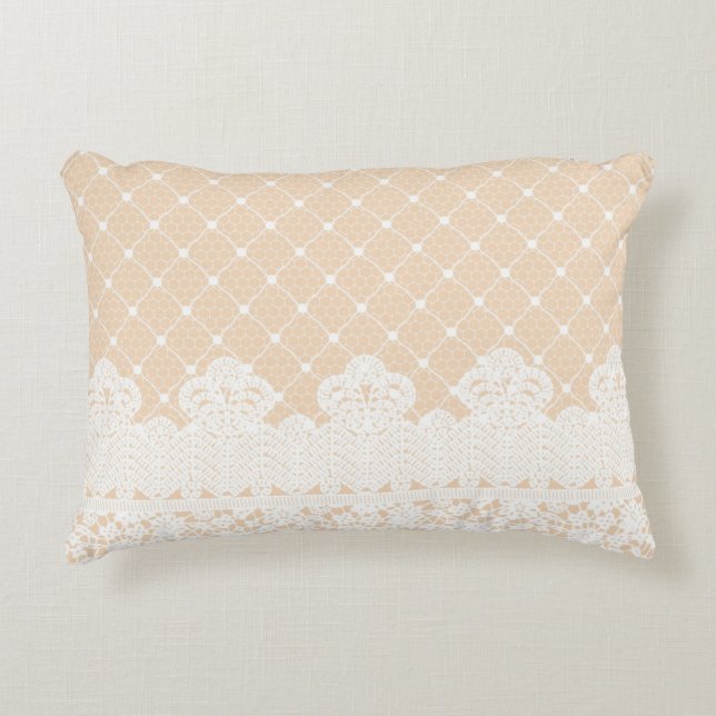 Lace Border Accent Pillow (Front)