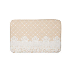 Lace Border Bath Mat