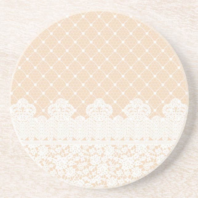 Lace Border Drink Coaster (Front)