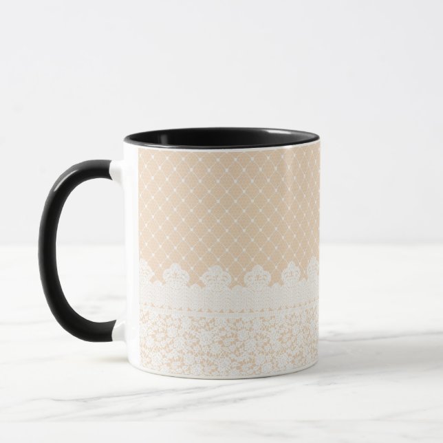 Lace Border Mug (Left)