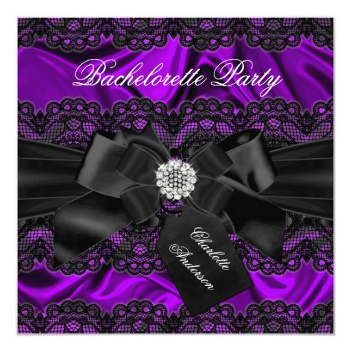 Purple Bachelorette Party Invitations 4