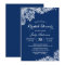 Lace Bridal Shower Trendy Navy Blue