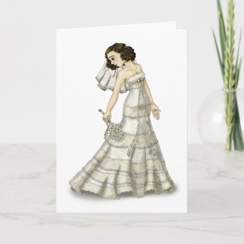 Lace Bride Card