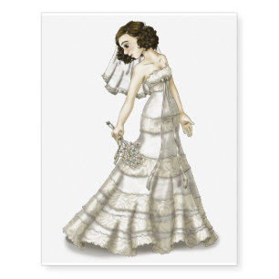 Lace Bride Temporary Tattoos